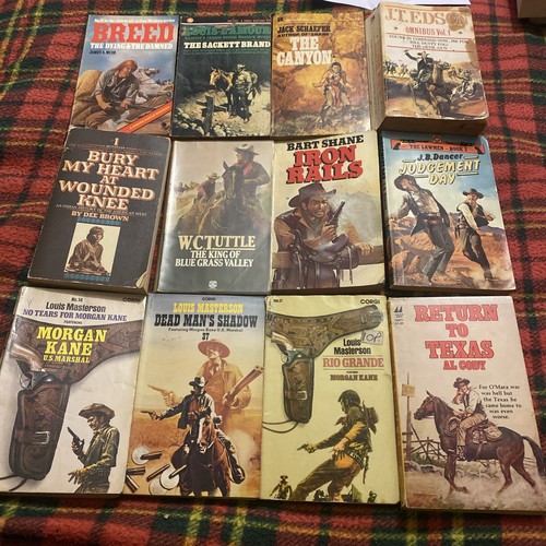 12x vintage westerns - westerns, books
