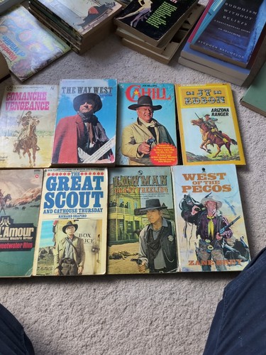 Vintage westerns books - 8x,