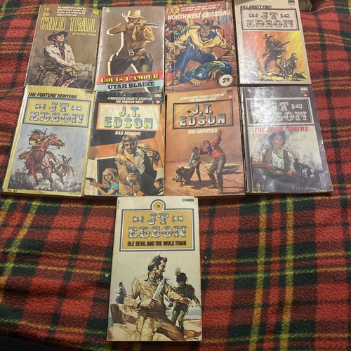 Vintage westerns books - 9x,