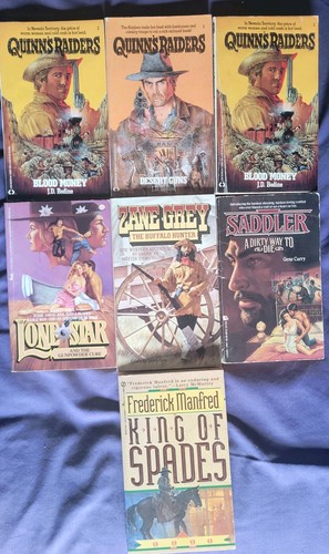 Western pulp paperback bundle - western,